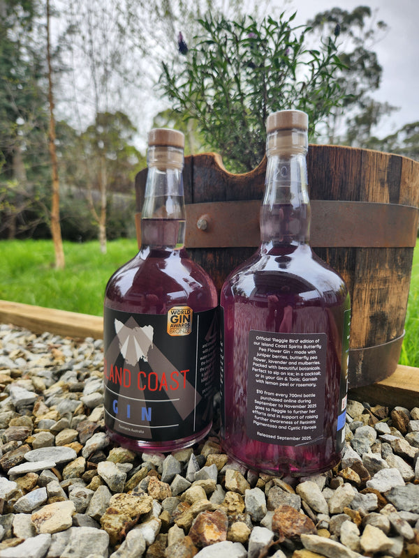 Official 'Reggie Bird' release of our Island Coast Spirits Butterfly 🦋 Pea Flower Gin.